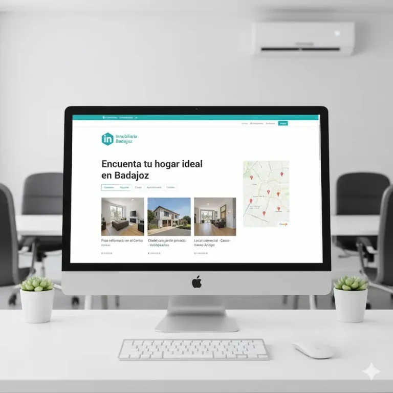 La página web de una inmobiliaria de Badajoz recibe muchos clientes gracias a implementar diversas acciones de marketing