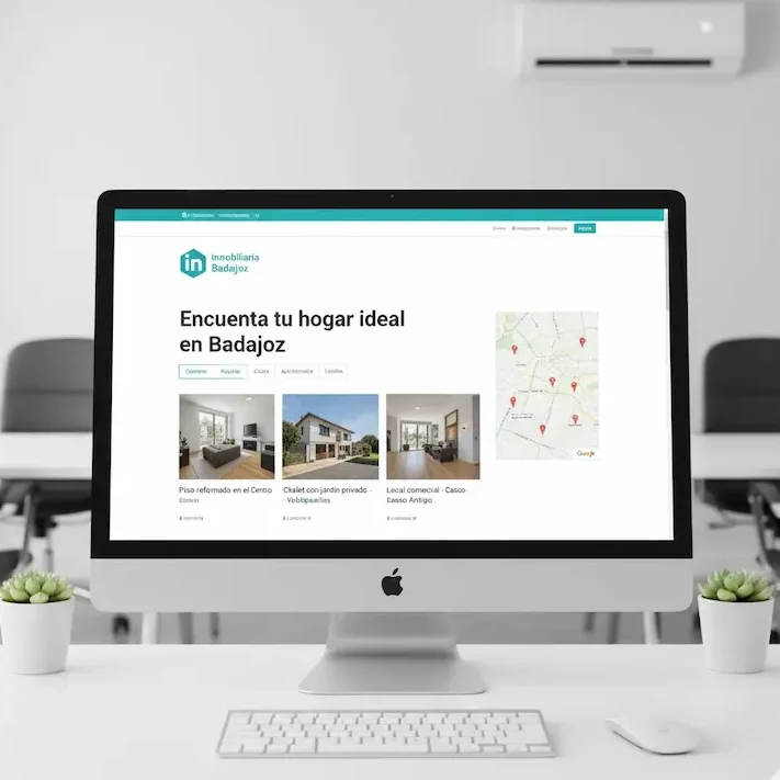 La página web de una inmobiliaria de Badajoz recibe muchos clientes gracias a implementar diversas acciones de marketing