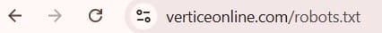 si quieres buscar el archivo robots.txt, sólo pon /robots.txt