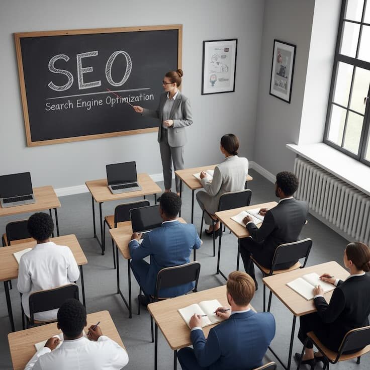 La profesora de marketing enseña cómo encontrar términos para mejorar la posición seo de sus empresas
