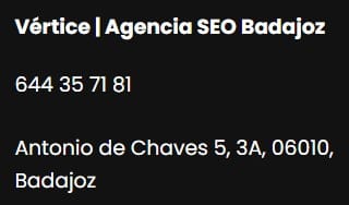 mantener los mismos datos del NAP ayuda a Google a verificar la confiabilidad de un sitio web