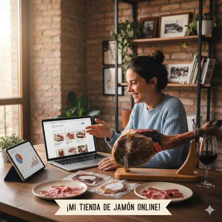 Una chica contenta tras crear su propia tienda online para vender sus productos