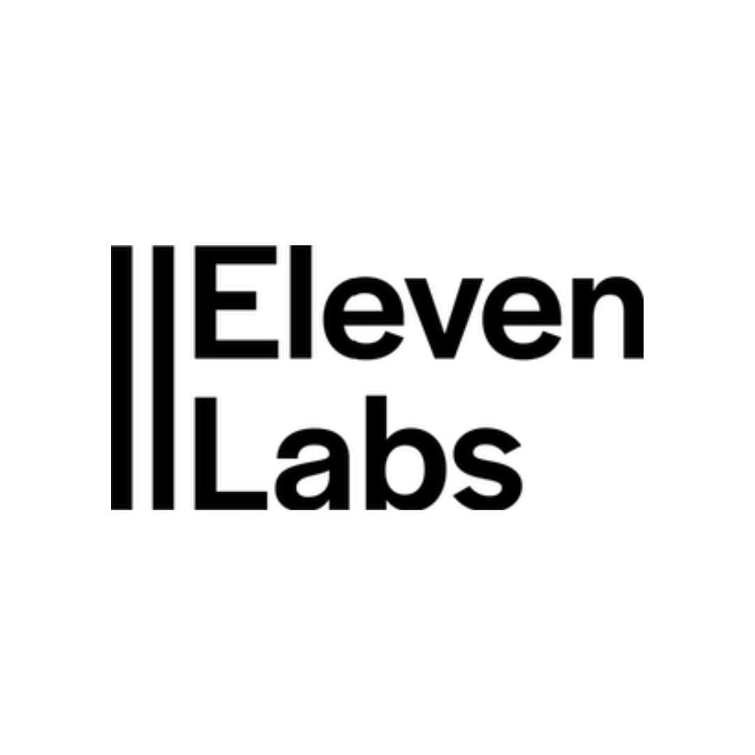 Logo de Eleven Labs, herramienta para modular voces con IA que usamos en nuestra Agencia de iA